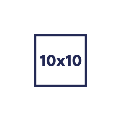 10x10cm