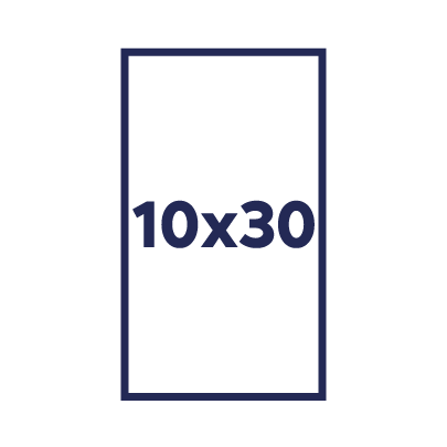 10x30cm