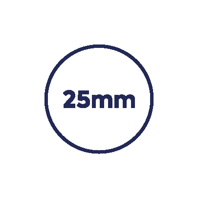 Rond 25 mm