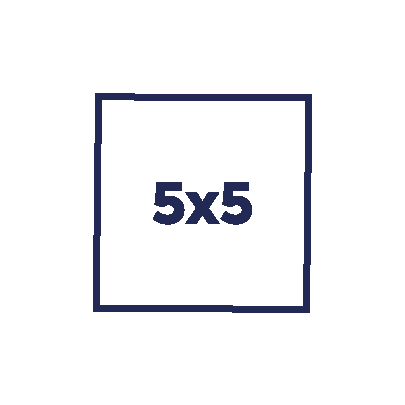 5x5 cm