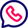Icône de bulle de dialogue, communication par WhatsApp.